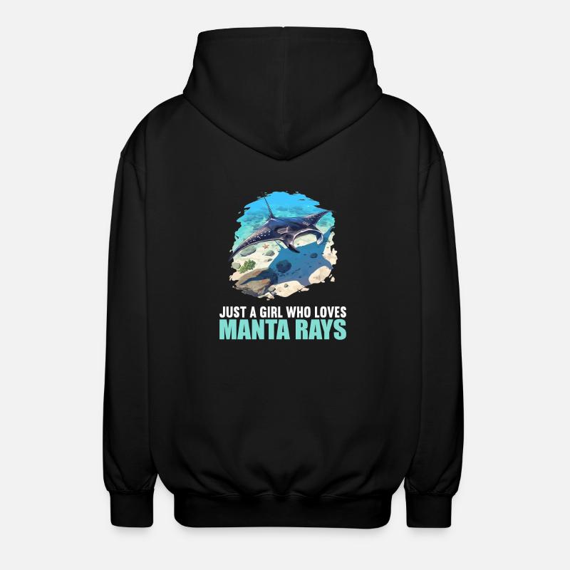 Mantas Manta Rochen - Unisex Kapuzenjacke - Schwarz