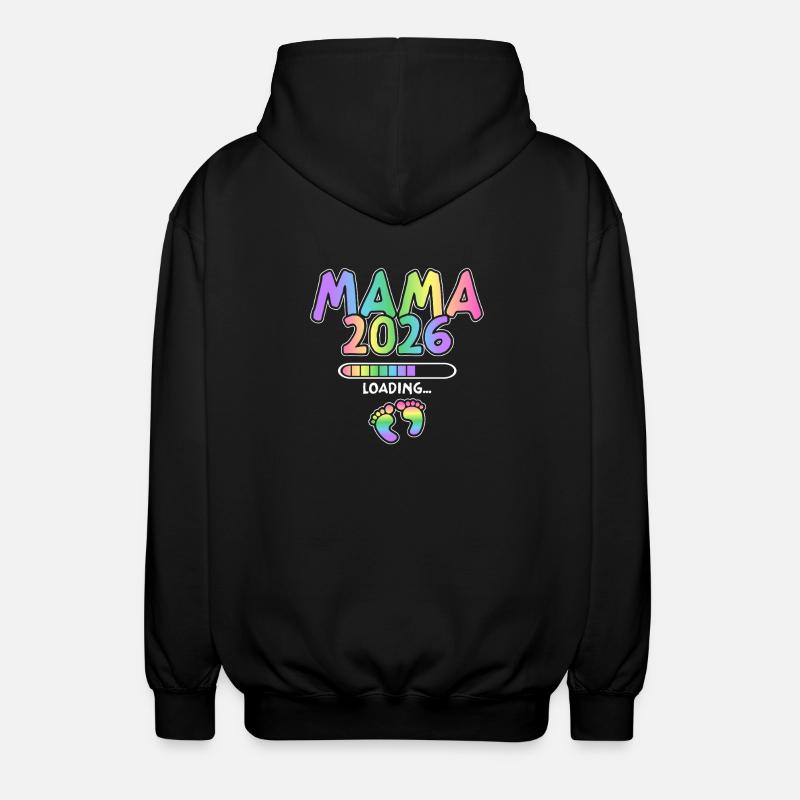 Mama 2026 Loading - Unisex Kapuzenjacke - Schwarz