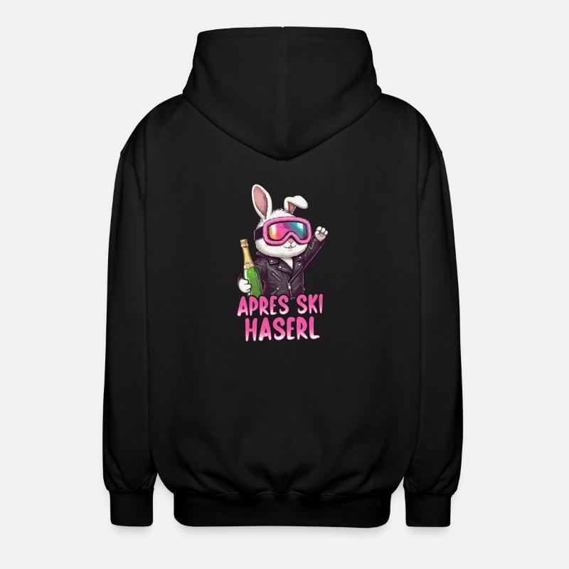 Apres Ski Haserl - Unisex Kapuzenjacke - Schwarz