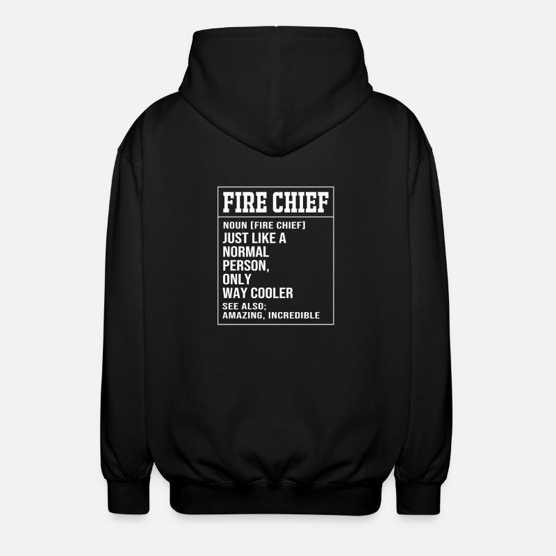 Firefighter Child - Unisex Hooded Jacket - black