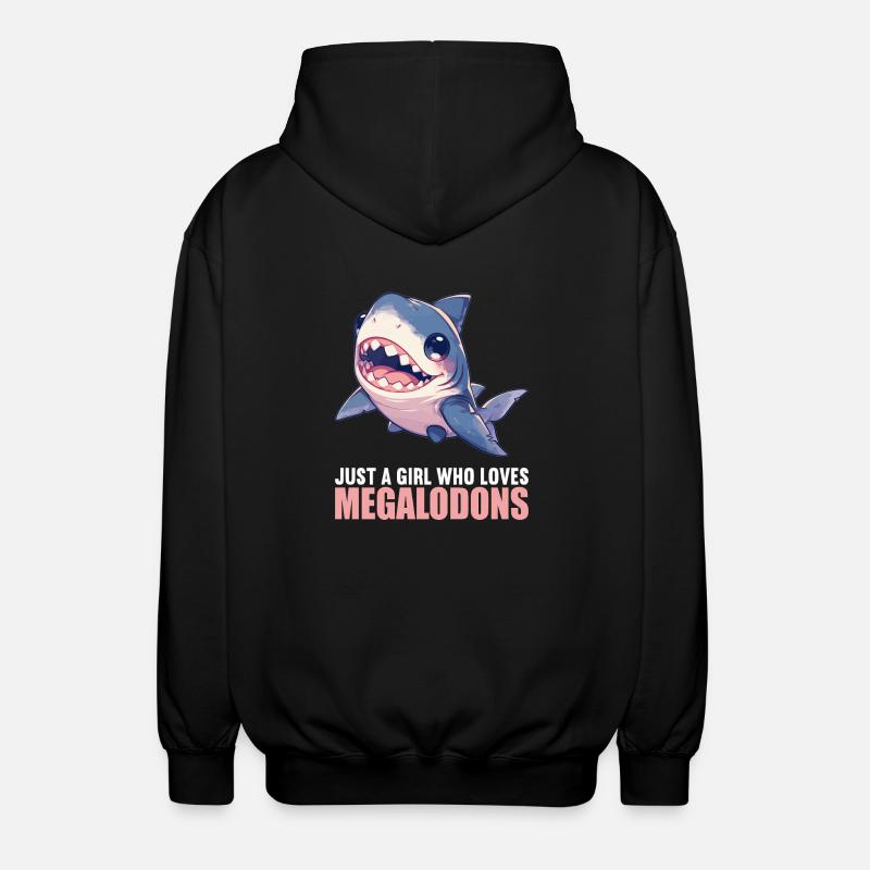 Megalodons Megalodon - Unisex Kapuzenjacke - Schwarz