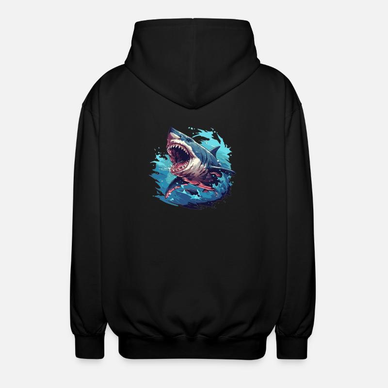 Haie Hai - Unisex Kapuzenjacke - Schwarz