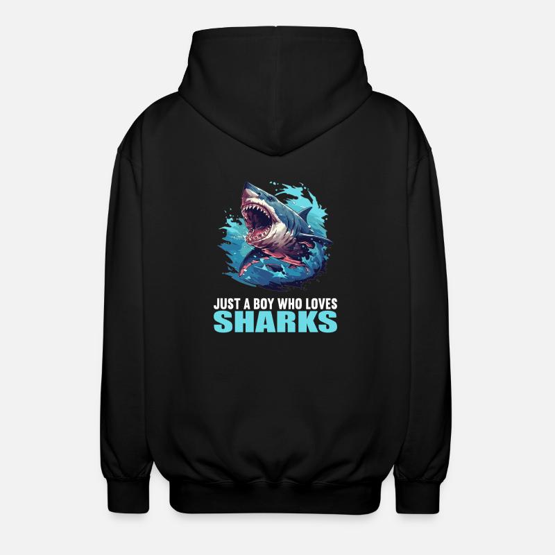 Requins Requin - Veste à capuche unisexe - noir