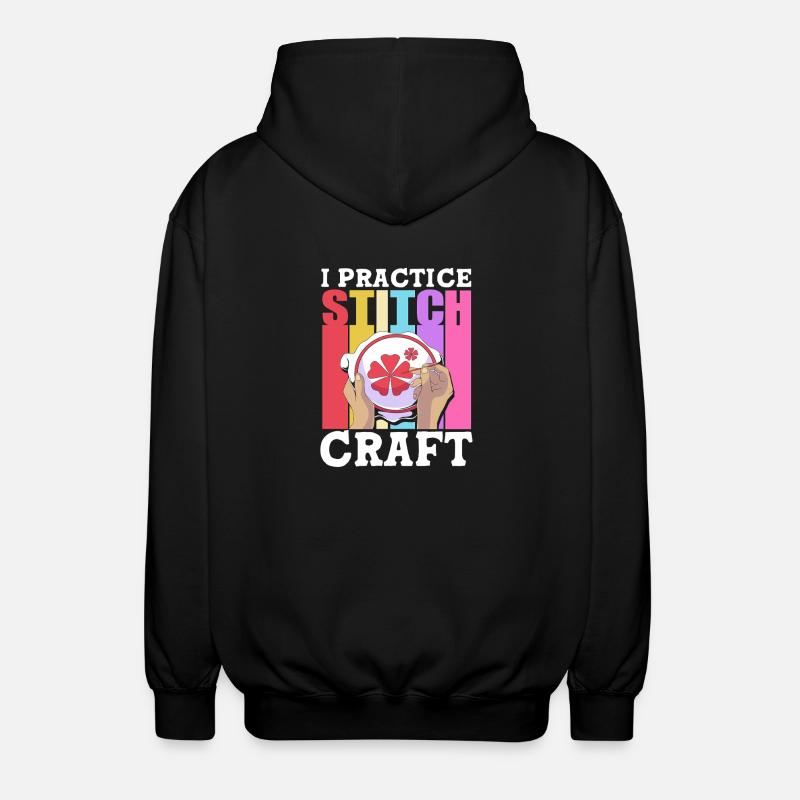 Croix - Veste à capuche unisexe - noir