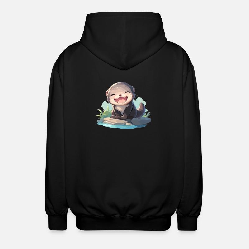 Vison Vison - Veste à capuche unisexe - noir