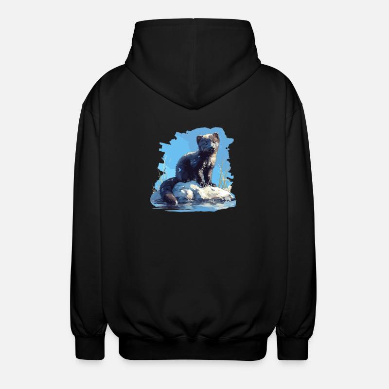 Vison Vison - Veste à capuche unisexe - noir