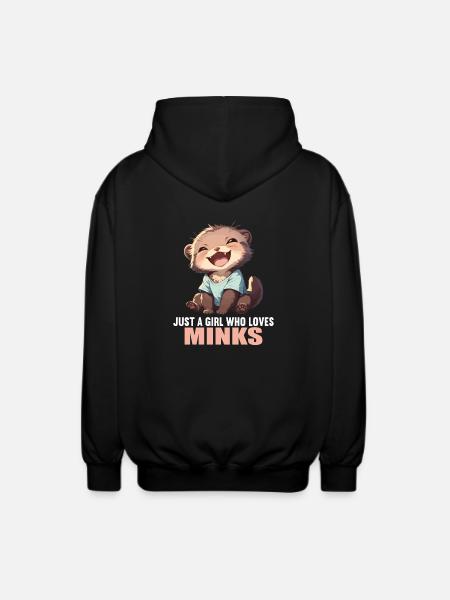 Mink Mink - Unisex Hooded Jacket - black