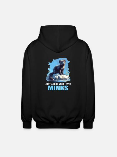 Nerze Nerz - Unisex Kapuzenjacke - Schwarz