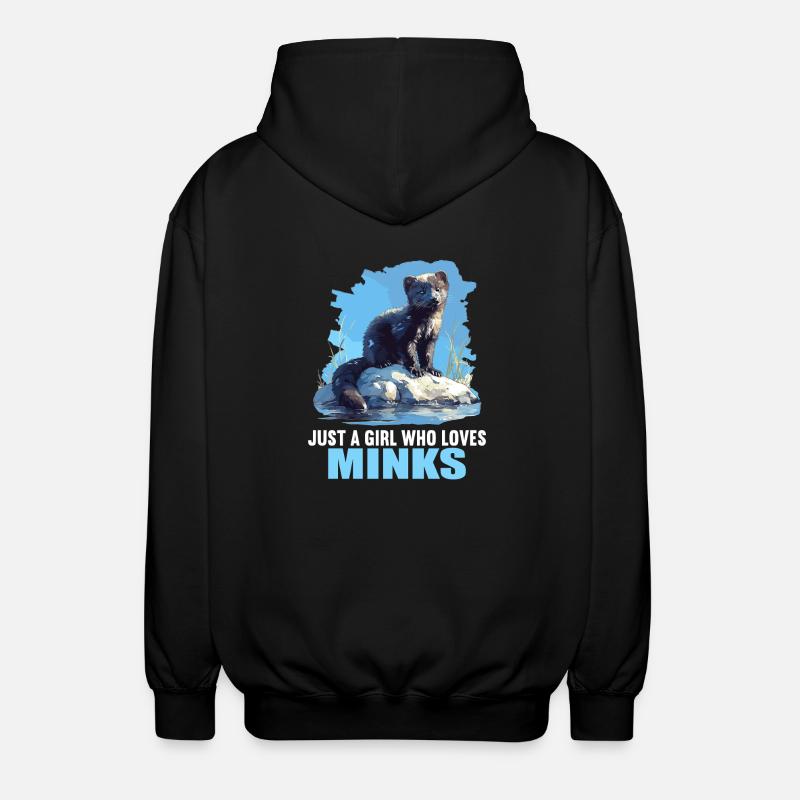 Nerze Nerz - Unisex Kapuzenjacke - Schwarz
