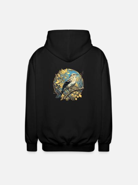 Oiseaux moqueurs Oiseaux moqueurs - Veste à capuche unisexe - noir