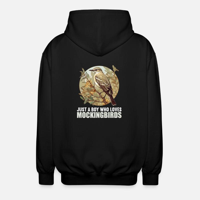 Oiseaux moqueurs Oiseaux moqueurs - Veste à capuche unisexe - noir