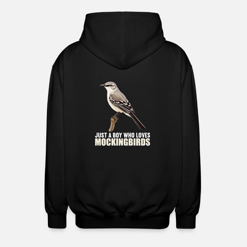 Oiseaux moqueurs Oiseaux moqueurs - Veste à capuche unisexe - noir
