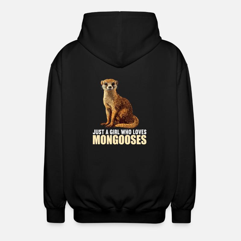 La mangouste de mangouste - Veste à capuche unisexe - noir