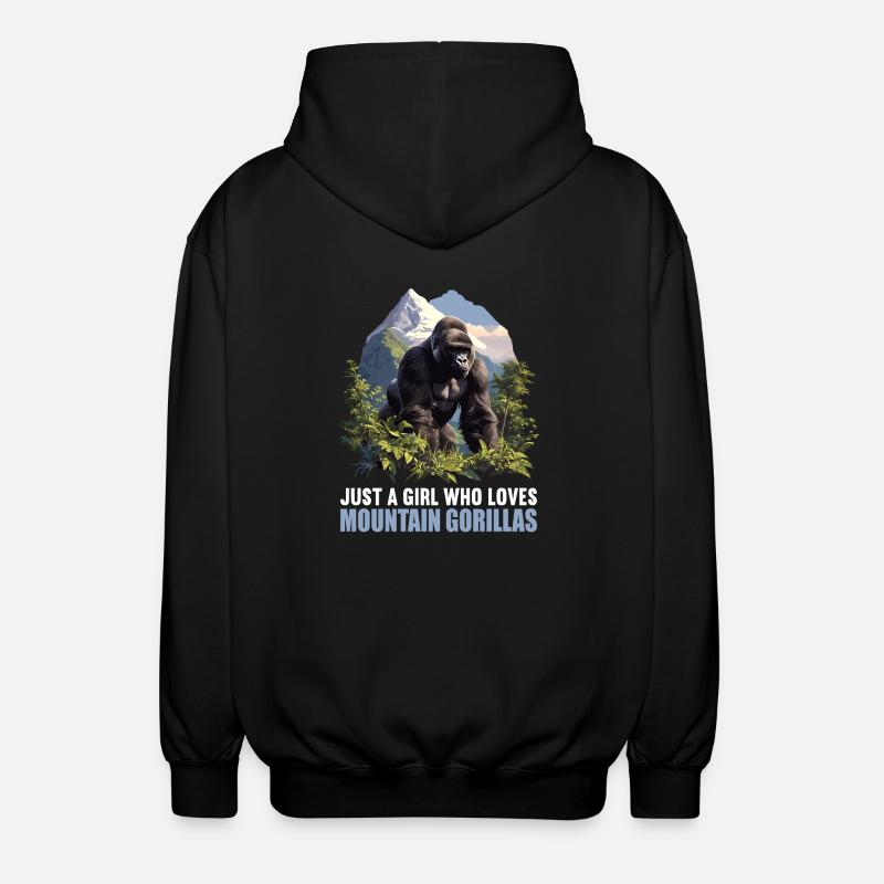 Berggorillas Berggorilla - Unisex Kapuzenjacke - Schwarz