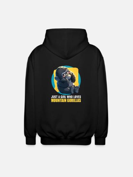 Berggorillas Berggorilla - Unisex Kapuzenjacke - Schwarz