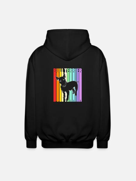 Bull terrier - Unisex Hooded Jacket - black