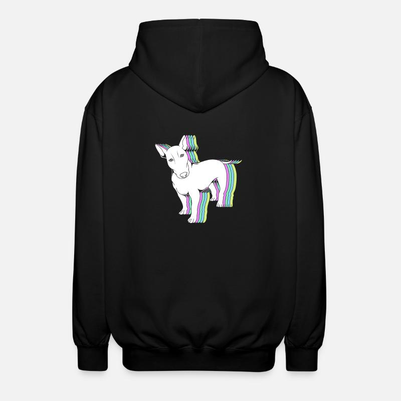 Bullterrier - Unisex Kapuzenjacke - Schwarz