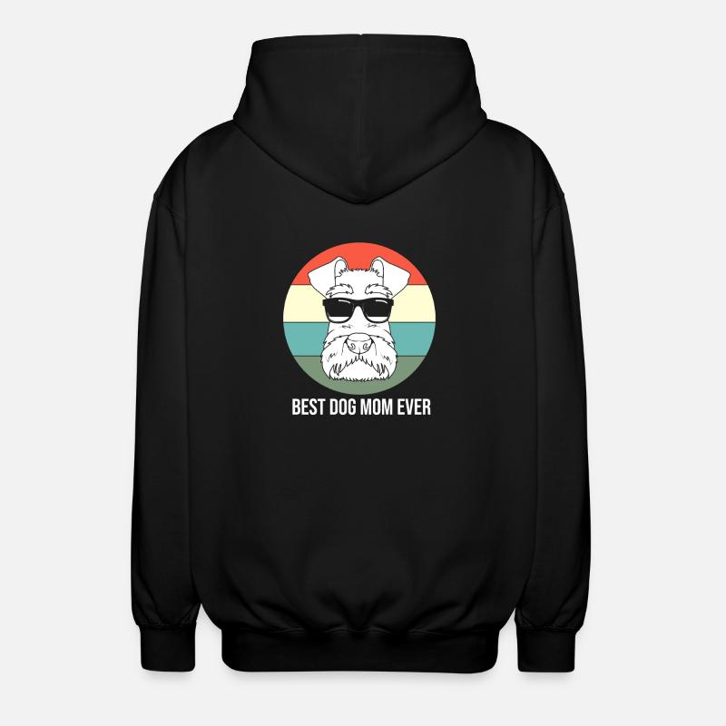 Miniature Schnauzer - Unisex Hooded Jacket - black