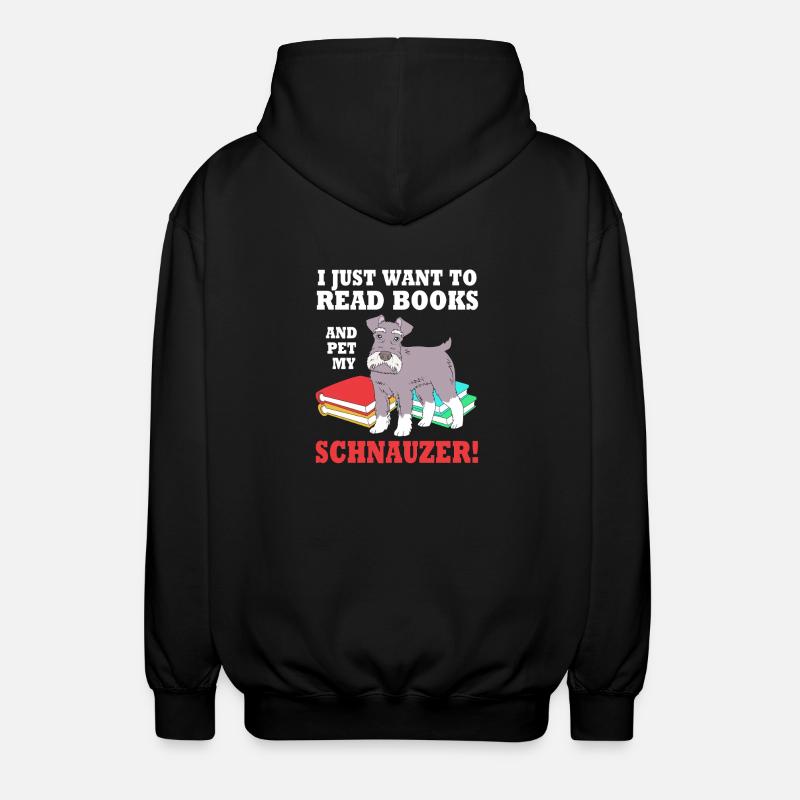 Zwergschnauzer - Unisex Kapuzenjacke - Schwarz