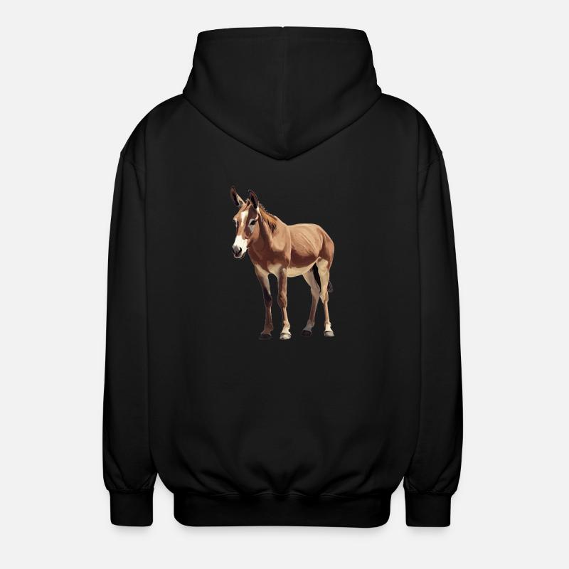 Âne Esel - Veste à capuche unisexe - noir