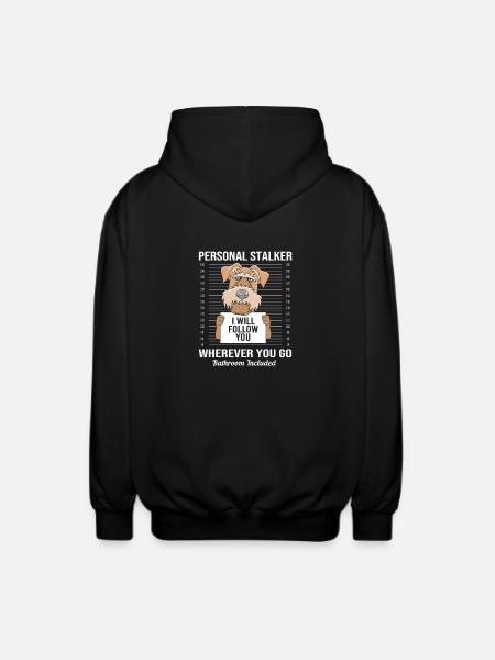 Airedale Terrier - Unisex Hooded Jacket - black