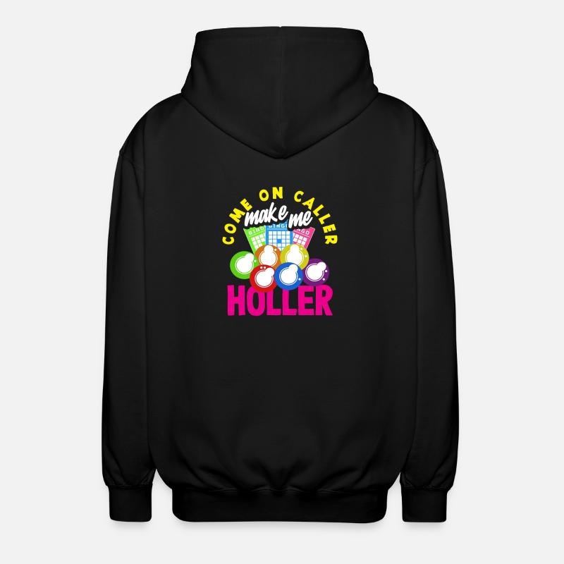 Joueurs de bingo Venez m’appeler - Veste à capuche unisexe - noir