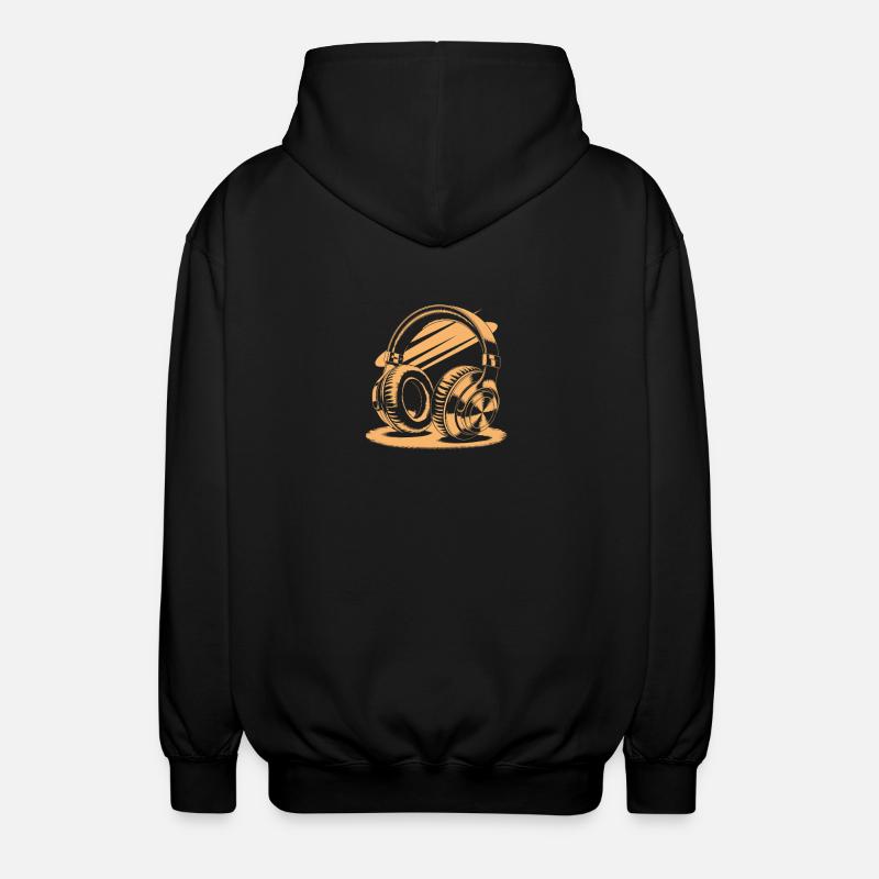 Casque doré - Veste à capuche unisexe - noir