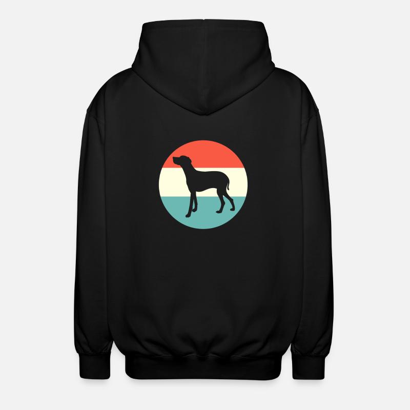 Weimaraner - Unisex Kapuzenjacke - Schwarz