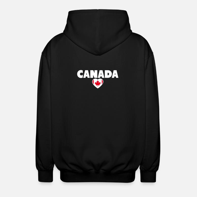 Canada Canada Drapeau canadien - Veste à capuche unisexe - noir