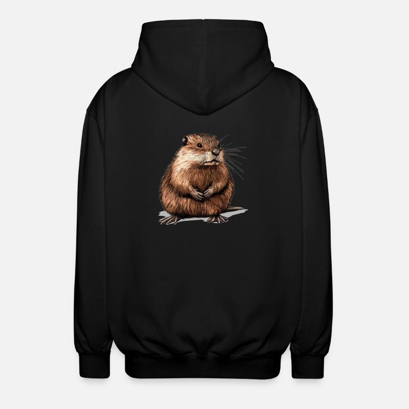 Rat musqué - Veste à capuche unisexe - noir