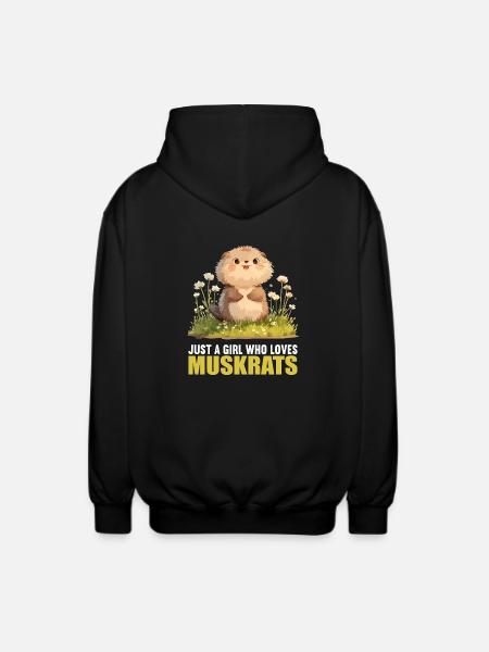 Muskrats Muskrat - Unisex Hooded Jacket - black
