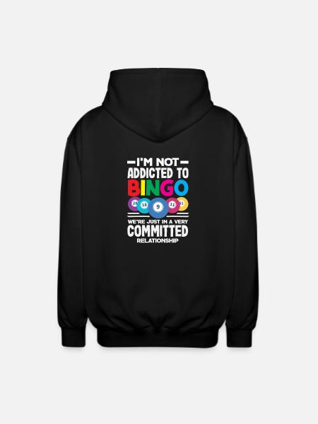 Bingo Engaged Relationship Statement - Unisex Hooded Jacket - black