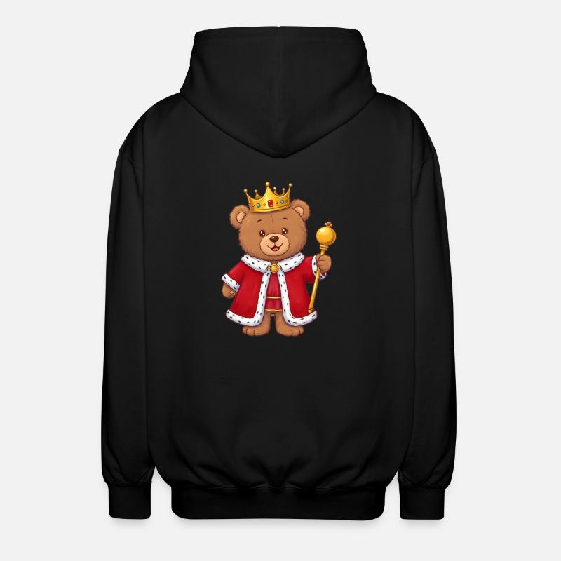 Roi de l’ours en peluche - Veste à capuche unisexe - noir