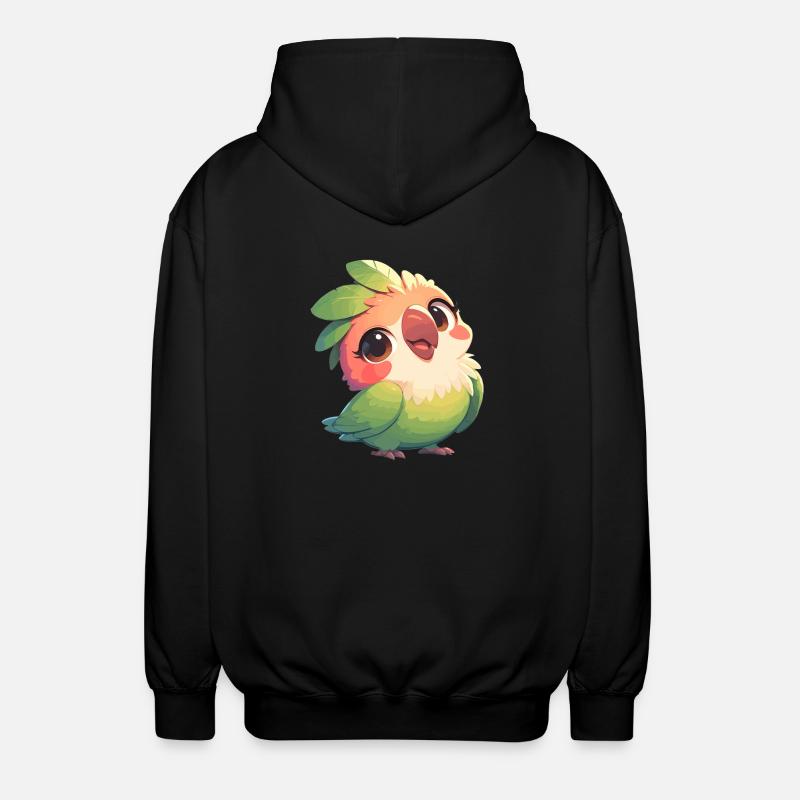 Parrot Parrot Parrot - Unisex Hooded Jacket - black