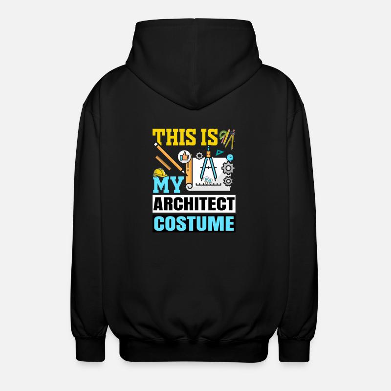 Architect - Unisex Hooded Jacket - black