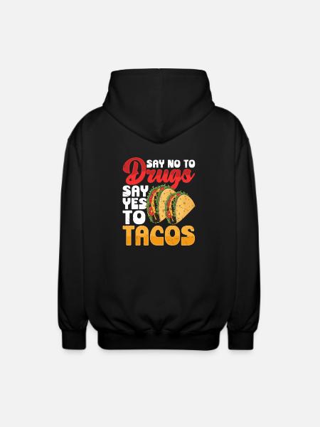 Tacos - Unisex Hooded Jacket - black