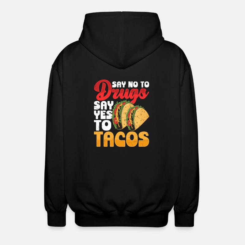 Tacos - Unisex Kapuzenjacke - Schwarz