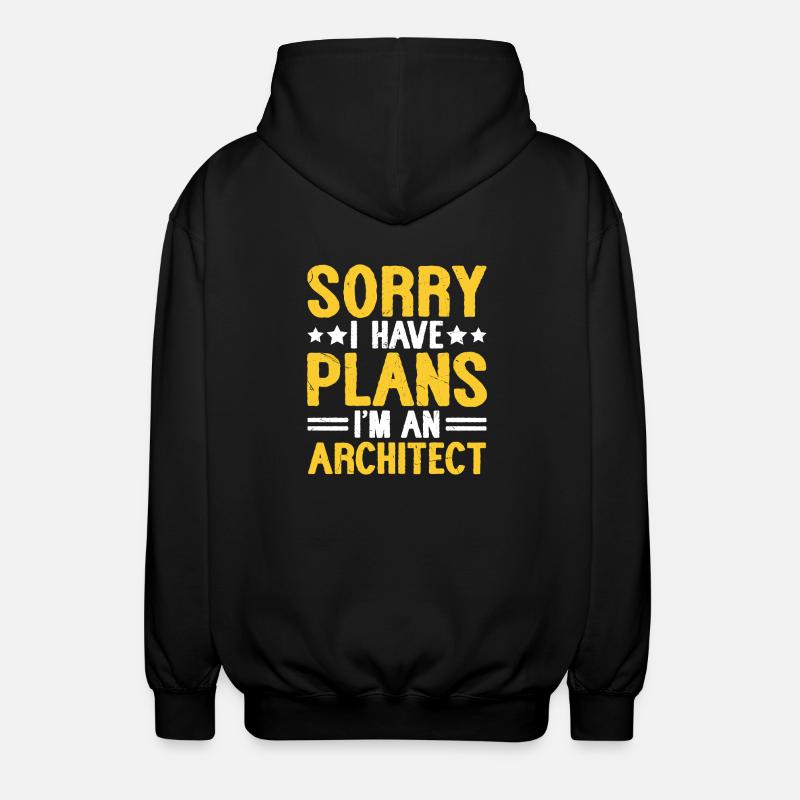 Architect - Unisex Hooded Jacket - black