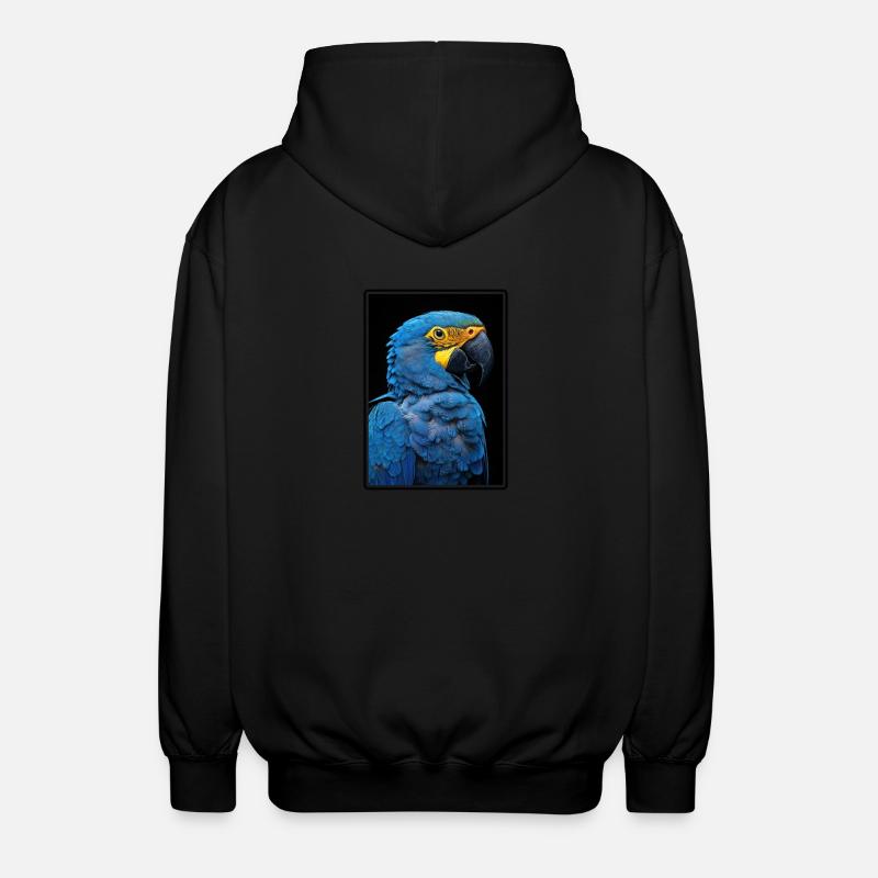 Perroquet Perroquet Perroquet - Veste à capuche unisexe - noir