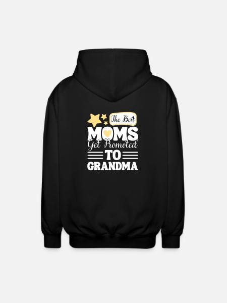 Funny Saying Grandma Promotion - Unisex Hooded Jacket - black