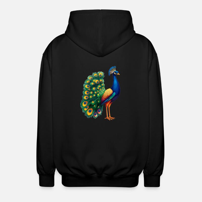 Paons Paon - Veste à capuche unisexe - noir