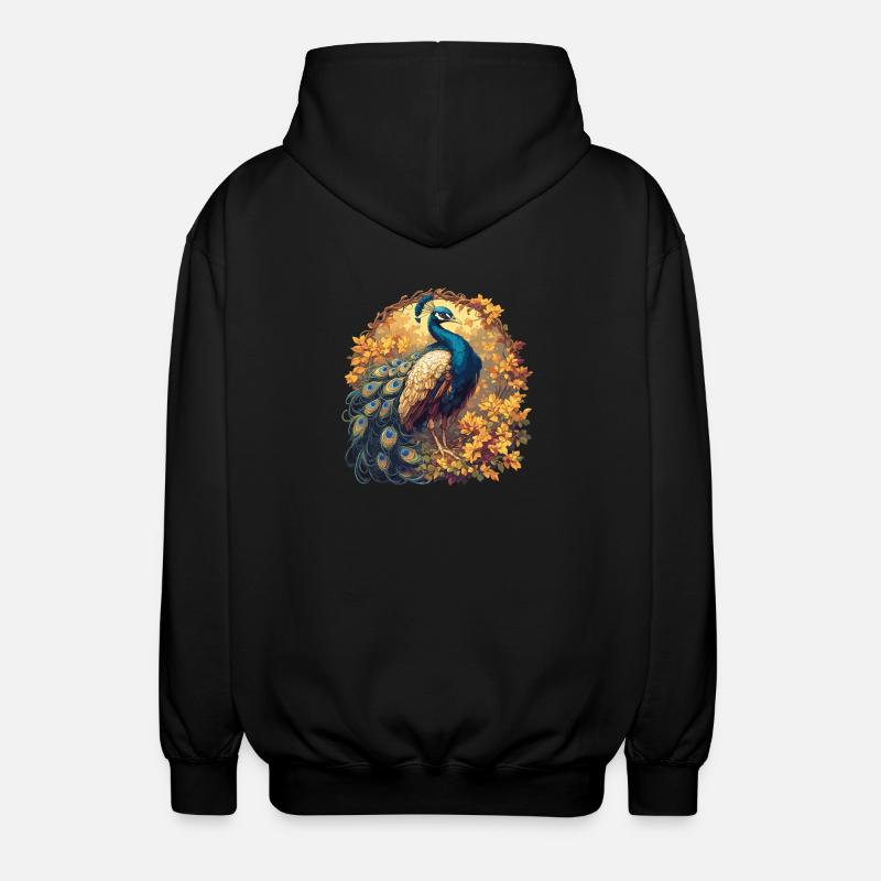 Peacocks Peacock - Unisex Hooded Jacket - black