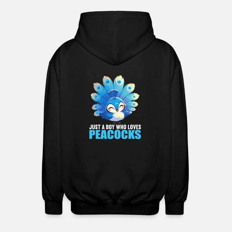 Peacocks Peacock - Unisex Hooded Jacket - black