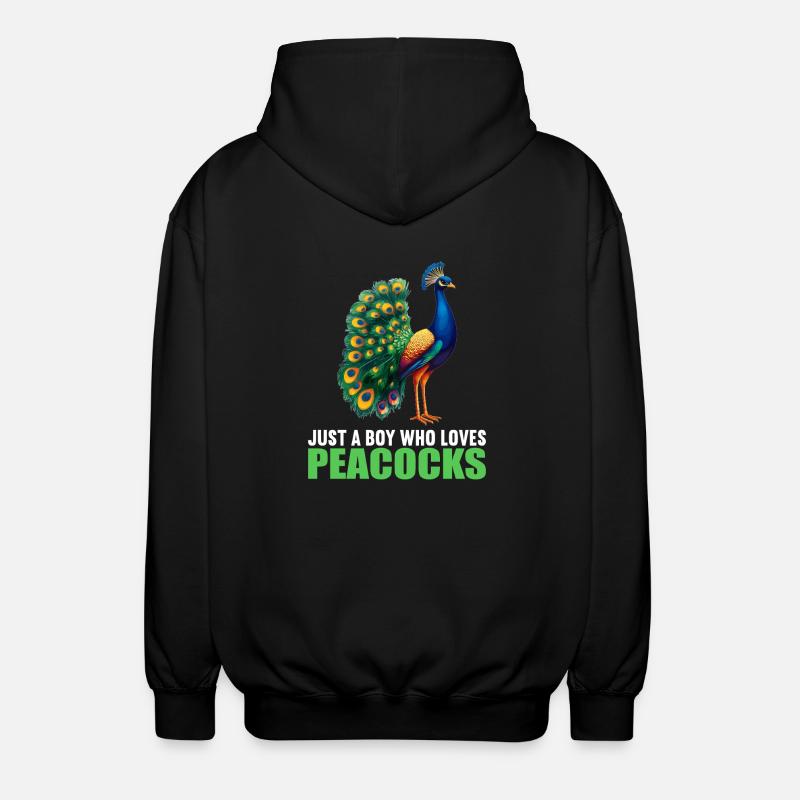 Peacocks Peacock - Unisex Hooded Jacket - black