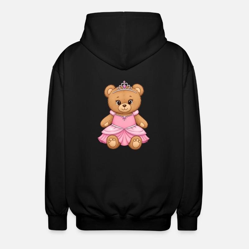 Ours en peluche Princesse - Veste à capuche unisexe - noir