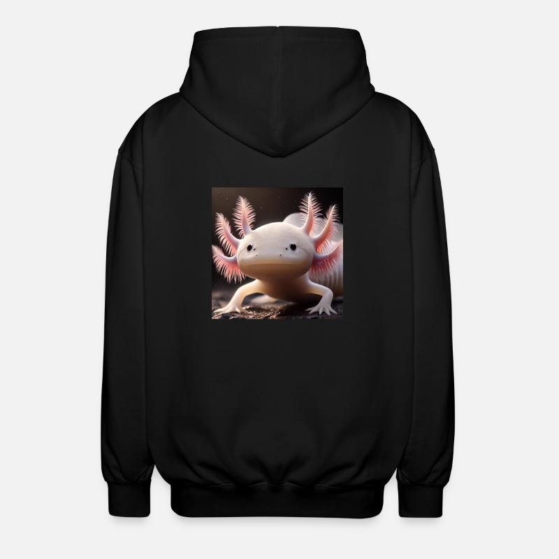 Mignon axolotl - Conception amusante d’amphibien - Veste à capuche unisexe - noir