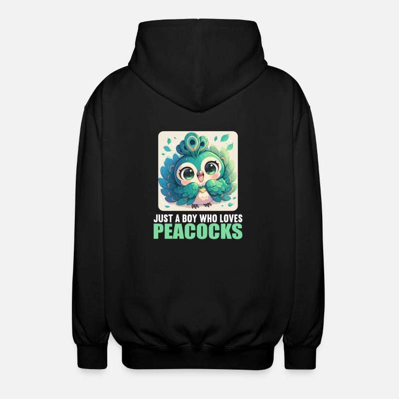 Paons Paon - Veste à capuche unisexe - noir