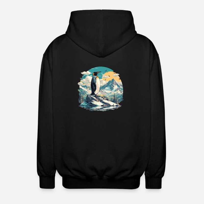 Pingouins Pingouin - Veste à capuche unisexe - noir