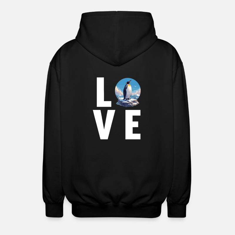 Penguins Penguin - Unisex Hooded Jacket - black