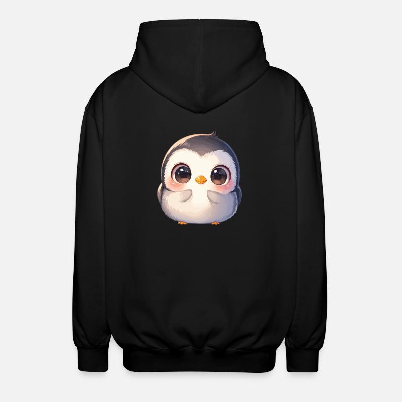 Pinguine Pinguin - Unisex Kapuzenjacke - Schwarz